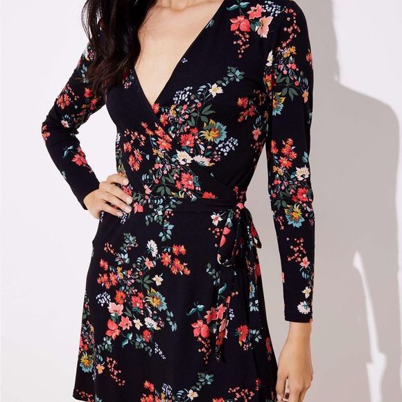 LOFT Dresses & Skirts - Loft Floral Wrap Dress